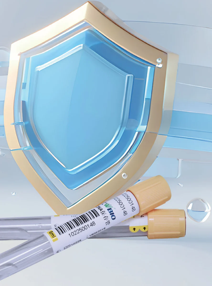 CWBIO Cell-Free DNA Storage Tubes with protective shield artwork
